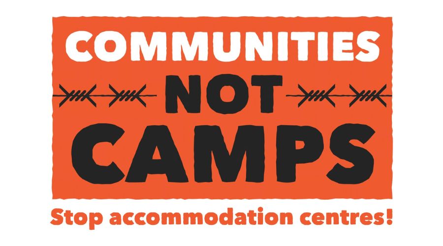 Communities Not Camps logo