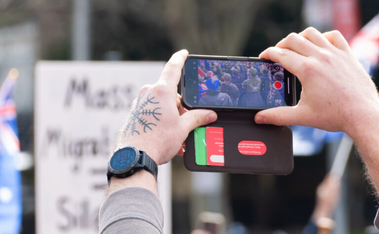 Migration protest photo